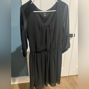 by & by Black Midi Dress